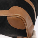 GUCCI Micro GG Canvas Boston Bag Black Gold Auth 151992-12