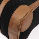 GUCCI Micro GG Canvas Boston Bag Black Gold Auth 151992-13