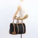 GUCCI Micro GG Canvas Boston Bag Black Gold Auth 151992-19