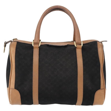 GUCCI Micro GG Canvas Boston Bag Black Gold Auth 151992 - 0
