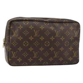 LOUIS VUITTON Monogram Trousse Toilette 28 Clutch Bag M47522 LV Auth 151996