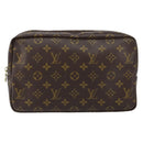 LOUIS VUITTON Monogram Trousse Toilette 28 Clutch Bag M47522 LV Auth 151996-13