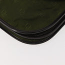 Christian Dior Shoulder Bag Nylon Khaki Gold Auth 151997-16