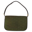 Christian Dior Shoulder Bag Nylon Khaki Gold Auth 151997-2