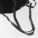 PRADA Backpack Nylon Leather Black Silver Auth 151999-9