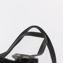 PRADA Backpack Nylon Leather Black Silver Auth 151999-16