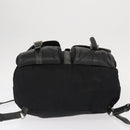 PRADA Backpack Nylon Leather Black Silver Auth 151999-5