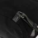 PRADA Backpack Nylon Leather Black Silver Auth 151999-10