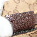 GUCCI GG Canvas Waist Bag Beige Silver 28566 Auth 152001-26