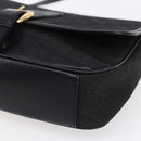 GUCCI GG Canvas Shoulder Bag Black Gold Auth 152003-9