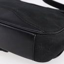 GUCCI GG Canvas Shoulder Bag Black Gold Auth 152003-15