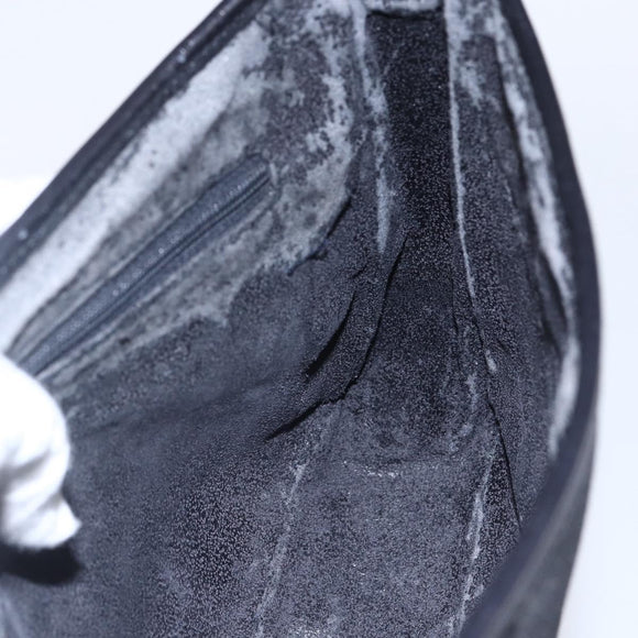 GUCCI GG Canvas Shoulder Bag Black Gold Auth 152003