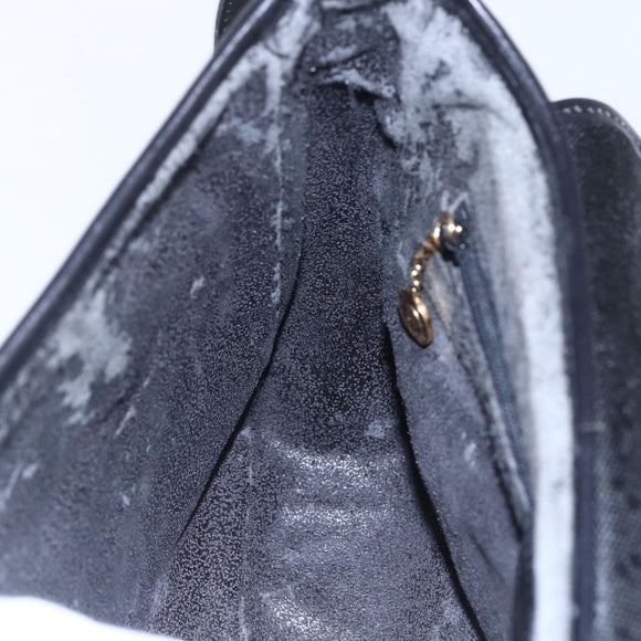 GUCCI GG Canvas Shoulder Bag Black Gold Auth 152003