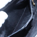 GUCCI GG Canvas Shoulder Bag Black Gold Auth 152003-11