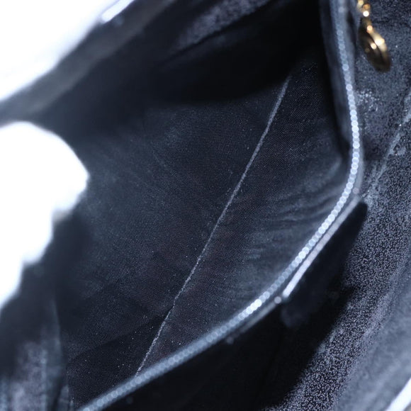 GUCCI GG Canvas Shoulder Bag Black Gold Auth 152003