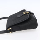GUCCI GG Canvas Shoulder Bag Black Gold Auth 152003-3
