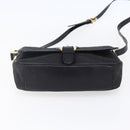 GUCCI GG Canvas Shoulder Bag Black Gold Auth 152003-5