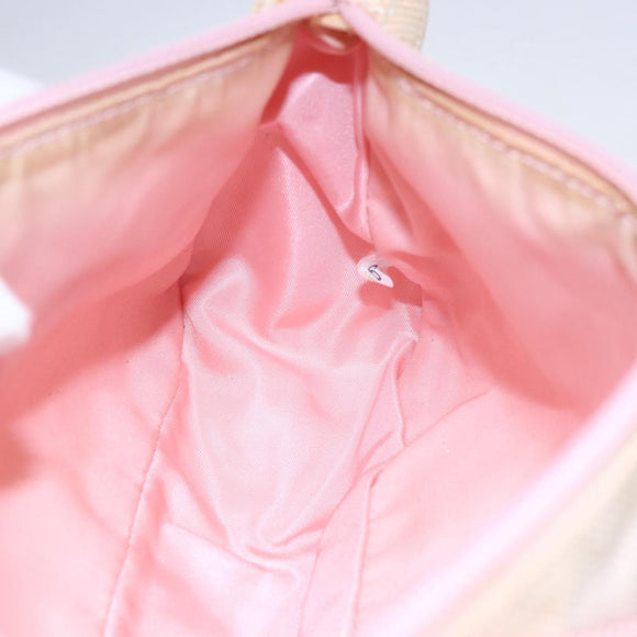 PRADA Sports Accessory Pouch Canvas Pink Auth 152004