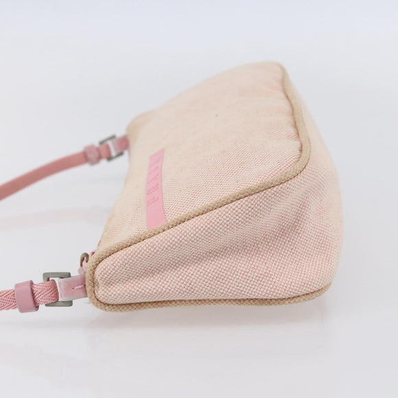 PRADA Sports Accessory Pouch Canvas Pink Auth 152004
