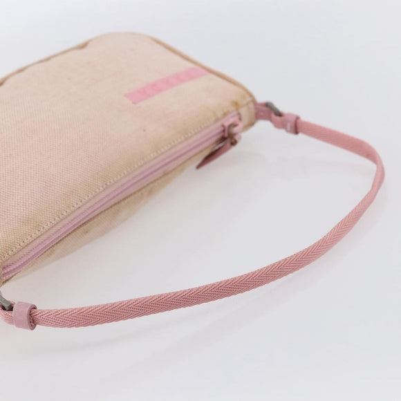 PRADA Sports Accessory Pouch Canvas Pink Auth 152004
