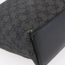GUCCI GG Canvas Tote Bag Black Silver 31243 Auth 152006-16