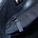 GUCCI GG Canvas Tote Bag Black Silver 31243 Auth 152006-18