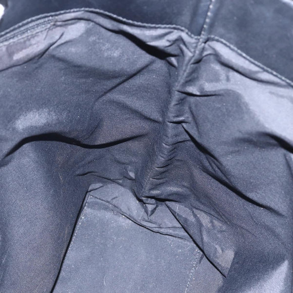 GUCCI GG Canvas Tote Bag Black Silver 31243 Auth 152006