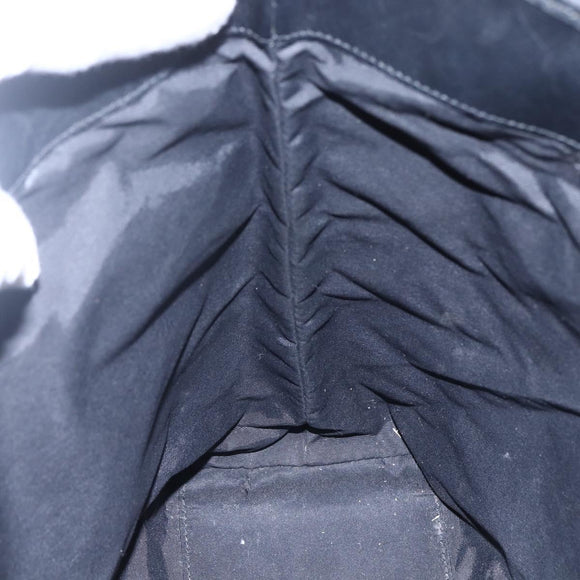 GUCCI GG Canvas Tote Bag Black Silver 31243 Auth 152006