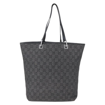 GUCCI GG Canvas Tote Bag Black Silver 31243 Auth 152006 - 0