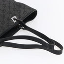GUCCI GG Canvas Tote Bag Black Silver 31243 Auth 152006-7