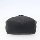 GUCCI GG Canvas Tote Bag Black Silver 31243 Auth 152006-5