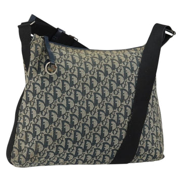 Christian Dior Trotter Canvas Shoulder Bag Navy Auth 152007