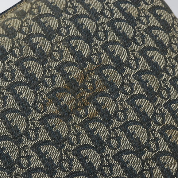 Christian Dior Trotter Canvas Shoulder Bag Navy Auth 152007