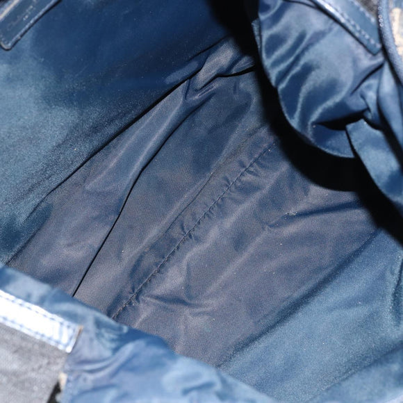 Christian Dior Trotter Canvas Shoulder Bag Navy Auth 152007