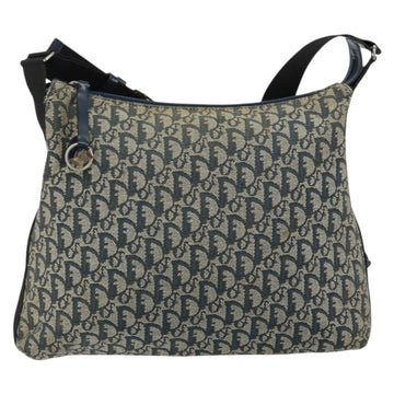 Christian Dior Trotter Canvas Shoulder Bag Navy Auth 152007 - 0