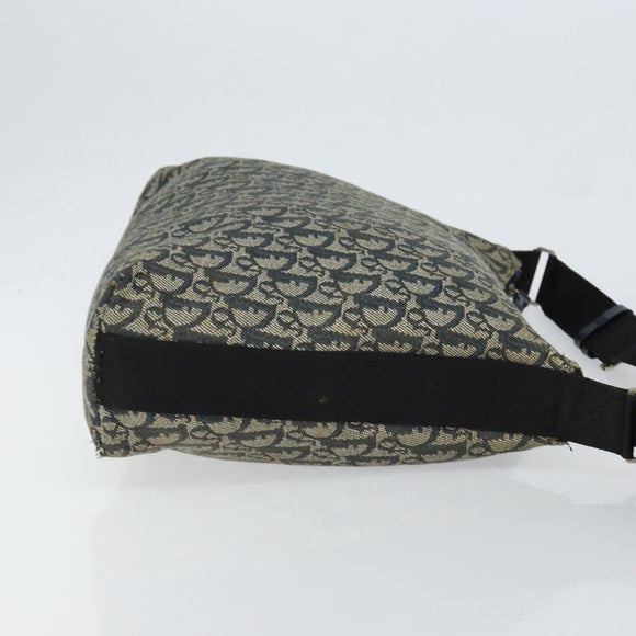 Christian Dior Trotter Canvas Shoulder Bag Navy Auth 152007