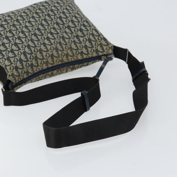 Christian Dior Trotter Canvas Shoulder Bag Navy Auth 152007