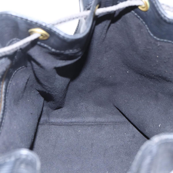 LOUIS VUITTON Epi Petit Noe Schoudertas Zwart M44102 LV Auth 152009