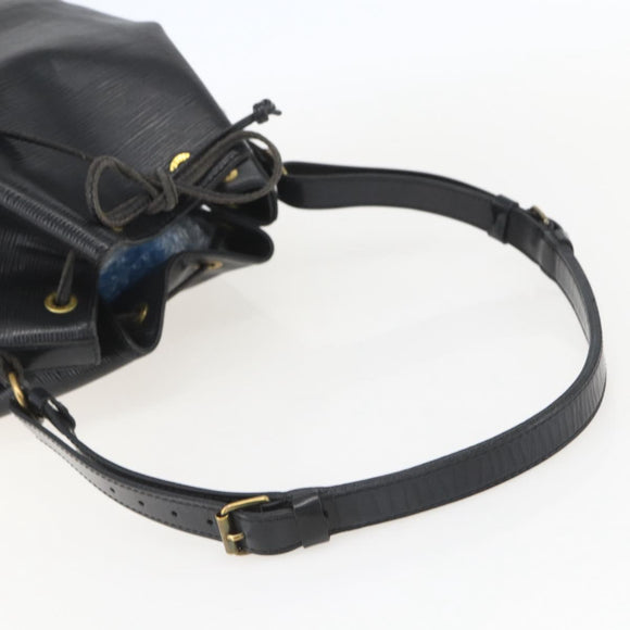 LOUIS VUITTON Epi Petit Noe Schoudertas Zwart M44102 LV Auth 152009
