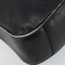 GUCCI Bamboo Hand Bag Leather Black Gold 001 0166 1638 Auth 152010-14