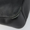 GUCCI Bamboo Hand Bag Leather Black Gold 001 0166 1638 Auth 152010-16