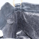 GUCCI Bamboo Hand Bag Leather Black Gold 001 0166 1638 Auth 152010-18