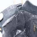 GUCCI Bamboo Hand Bag Leather Black Gold 001 0166 1638 Auth 152010-19