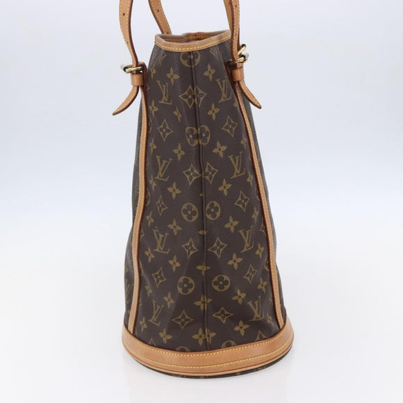LOUIS VUITTON Monogram Bucket GM Shoulder Bag M42236 LV Auth 152015