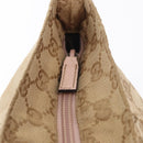 GUCCI GG Canvas Sherry Line Tote Bag Beige Pink 131230 Auth 152017-17