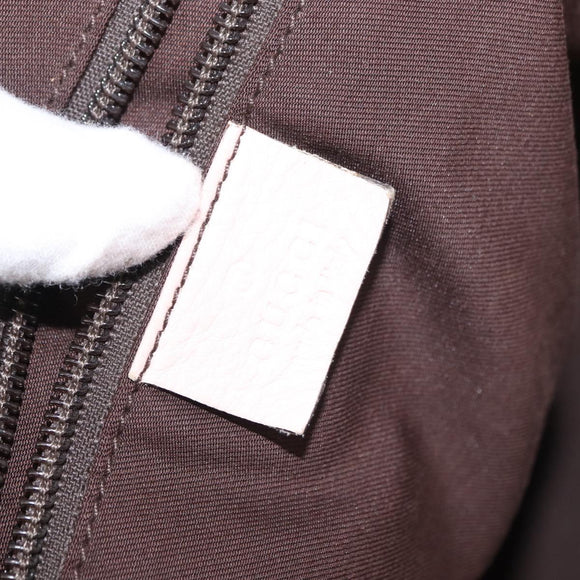 GUCCI GG Canvas Sherry Line Tote Bag Beige Pink 131230 Auth 152017