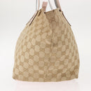 GUCCI GG Canvas Sherry Line Tote Bag Beige Pink 131230 Auth 152017-4