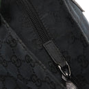 GUCCI GG Canvas Web Sherry Line Tote Bag Black Red 131230 Auth 152018-10