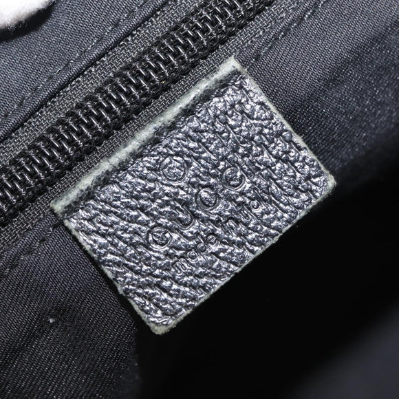 GUCCI GG Canvas Web Sherry Line Tote Bag Black Red 131230 Auth 152018