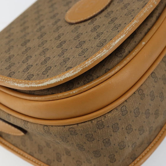 GUCCI Micro GG Supreme Shoulder Bag PVC Beige Gold 007 115 0107 Auth 152019